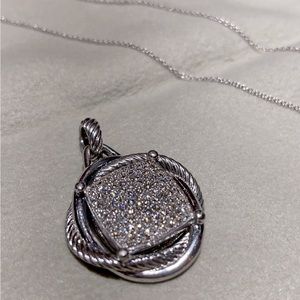 David Yurman Crossover Collection® Infinity Large Pendant with Diamonds